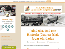 Tablet Screenshot of diasdejuego.com
